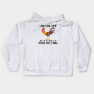 UT IN MY HEAD I'VE PECKED YOU THREE TIMES Kids Hoodie